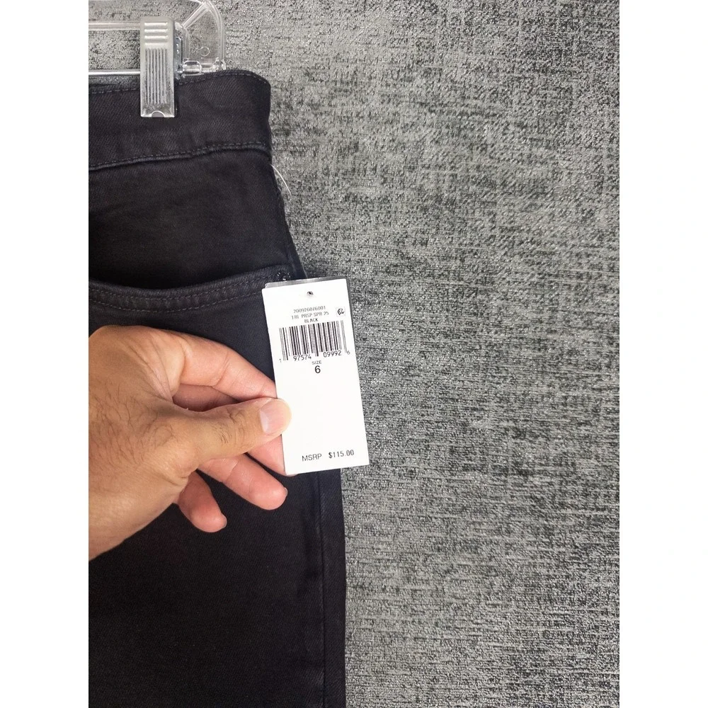 NEW Lauren Ralph Lauren High Rise Skinny‎ Ankle Jeans Womens 28 6 Black Denim